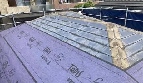 防水シート施工